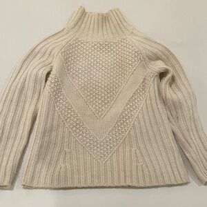 J. Crew Cream Turtleneck Sweater